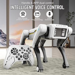 Cane Robot, AI Smart Pet, ballerà e Kungfu, con APP/telecomando, supporta la programmazione di azioni Design durevole per i bambini