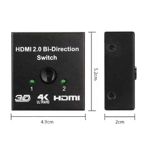 Interruptor bidireccional de 2 vías, HDMI, OEM, 4K, Ultra HD, 30hz, 2 entradas, 1 salida, 2x1 AB, conversión inteligente bidireccional, divisor de pantalla HD