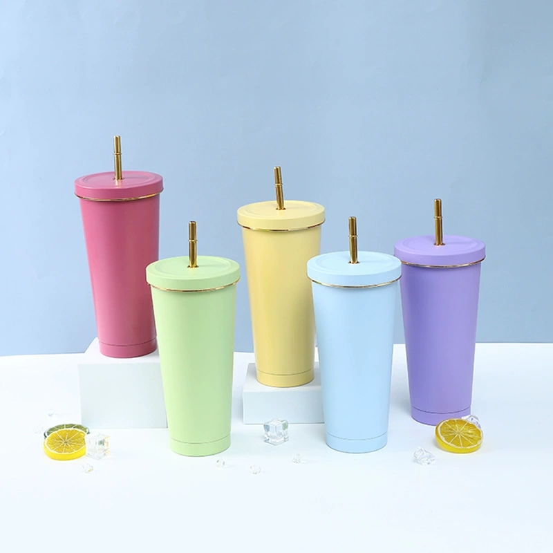 European Quality Stainless Steel Custom Water Bubble Tea Espresso Coffee Vacuum Cup Set
