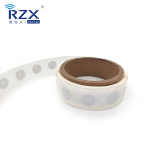 Programmable HF 13.56Mhz Iso14443A Diameter 25mm Wet <strong>Inlay</strong> <strong>F08</strong> RFID Tag in Rolls Label RFID Sticker - Product Image 1