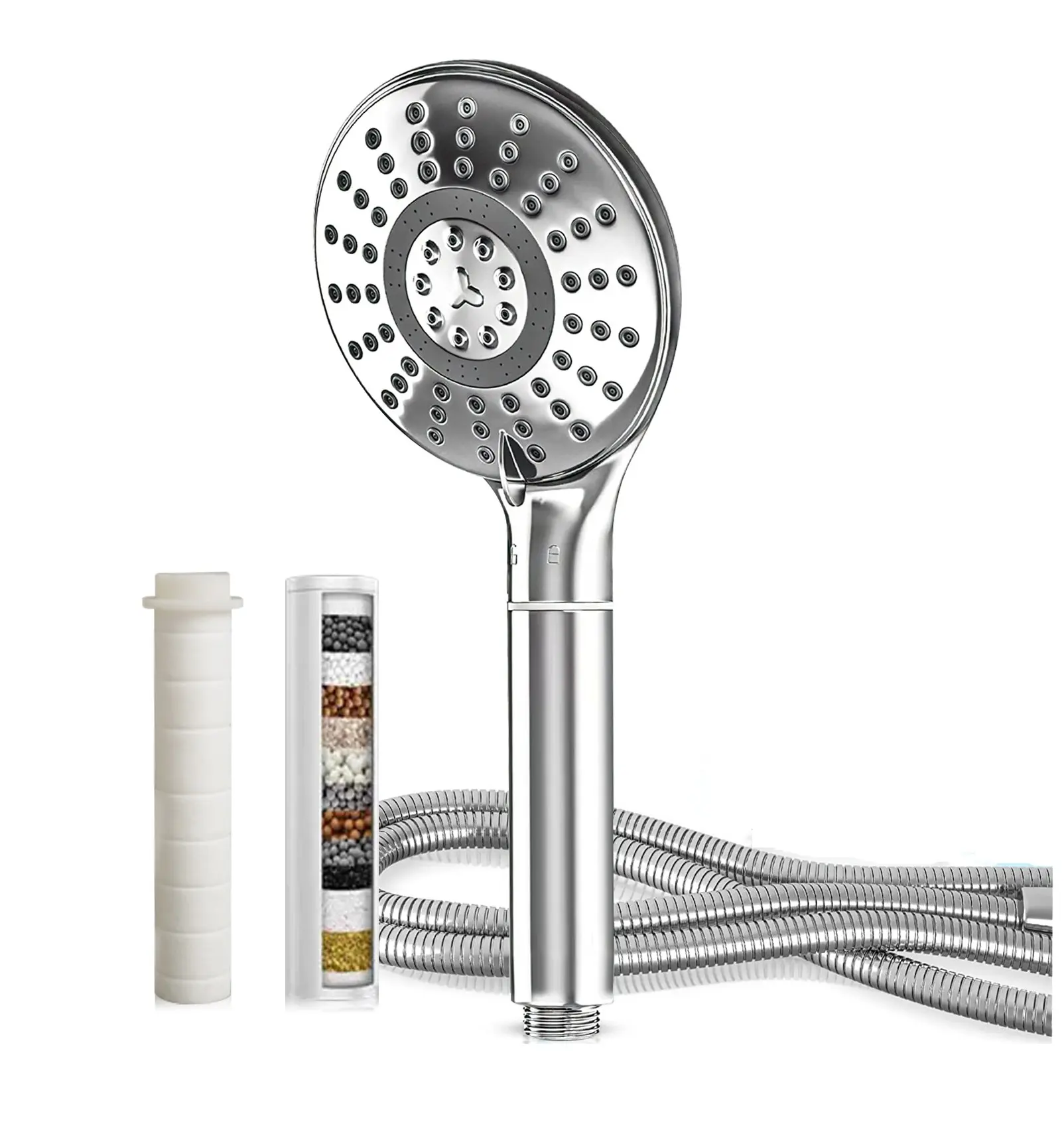 15 20 Stage Rain Shower filtro per acqua dura risparmio bagno soffione doccia minerale a pioggia ad alta pressione con filtro per acqua dura