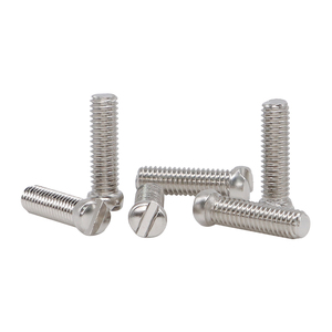 Slotted Small Round Head <strong>Screws</strong> M2 M2.5 M3 Small Head Small Cap Round Head Slotted Machine Thread Hardened Nickel Plated <strong>Screws</strong>