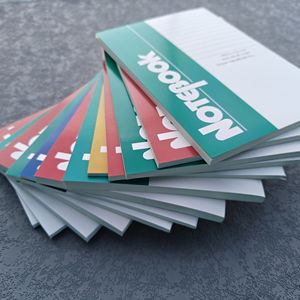 Escuela suministros de oficina fábrica impresión personalizada barata poner pegamento plano encuadernación A5 B5 cuaderno diario Bloc cuaderno de notas - Product Image 1