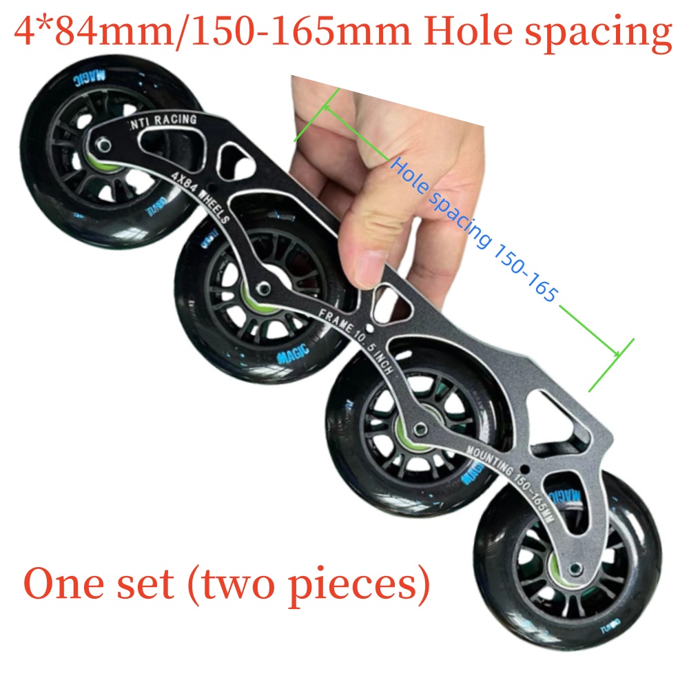 Noir 4*84mm (Roue/8pcs + Cadre/2pcs)