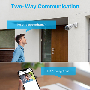 Cámara IP de 5MP para exteriores, sistema de alarma de Audio de seguimiento automático, impermeable IP66, NVR Poe, 8 canales, H.265, 4k, visión nocturna en Color, PTZ - Product Image 5