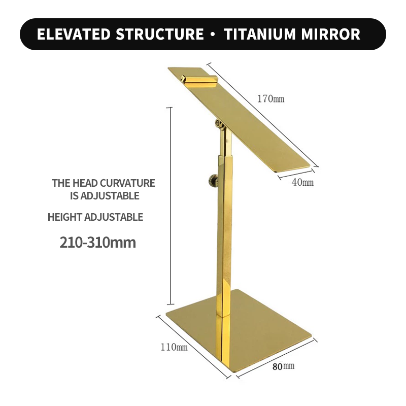 Square-head high rack titanium gold mirror finish