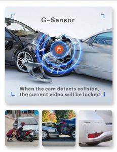 Mini Wifi inalámbrico 4K GPS Tracker Copia DE SEGURIDAD frontal Dual Auto Car Camera Recorder Reverse Dash Camera para coches 4K Night Vision - Product Image 5