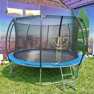 Hot Sale Laterne Modell Rundes Trampolin mit Schutz netz 6ft 8ft 10ft 12ft 14ft 16ft Haushalts sprung bett mit Sicherheits netz - Product Image 1