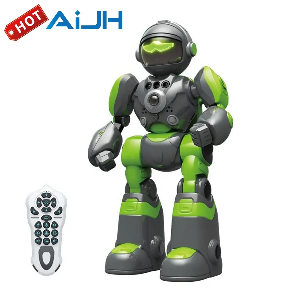 AiJH Rc Robot Jouets Robot Interactif Jouer Avec Son Danse Lumière Musique Télécommande Robot Jouets