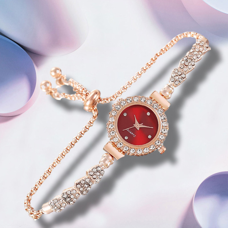 Rose gold red