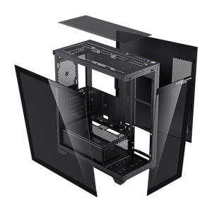LovingcoolカスタムOEMゲーミングPCケースサポートM-ATX MB2.5 SSD 3.5HDDパノラマビジョンガラスPCキャビネットATXコンピューターゲーマーケース - Product Image 5