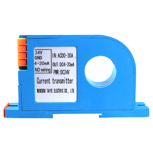 <strong>Output</strong> <strong>Input</strong> 0-10V 4-20mA <strong>Output</strong> Transducer Converter DC24V Power 22mm Current Sensor Transmitter - Product Image 2