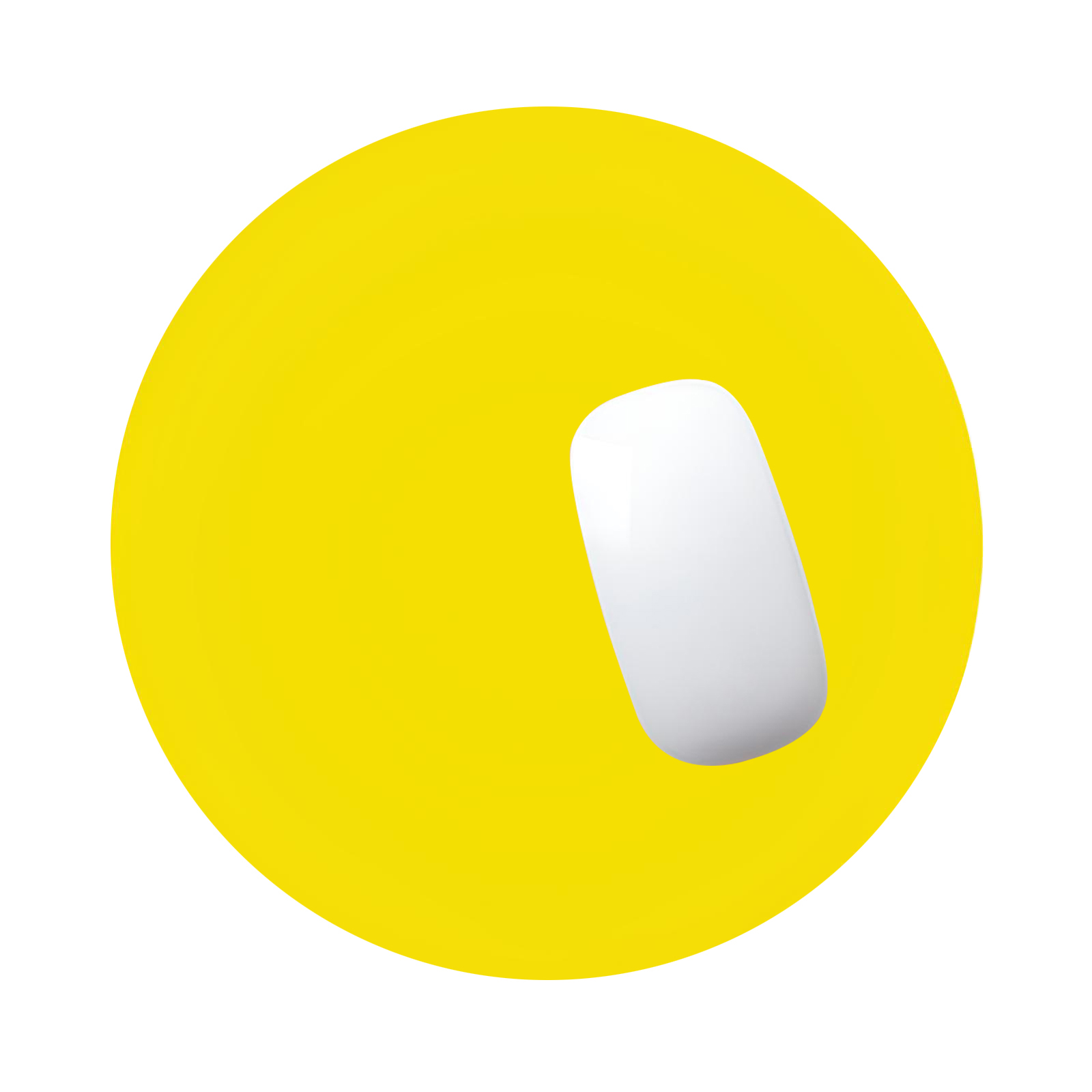 Tapis de souris jaune sans souris.