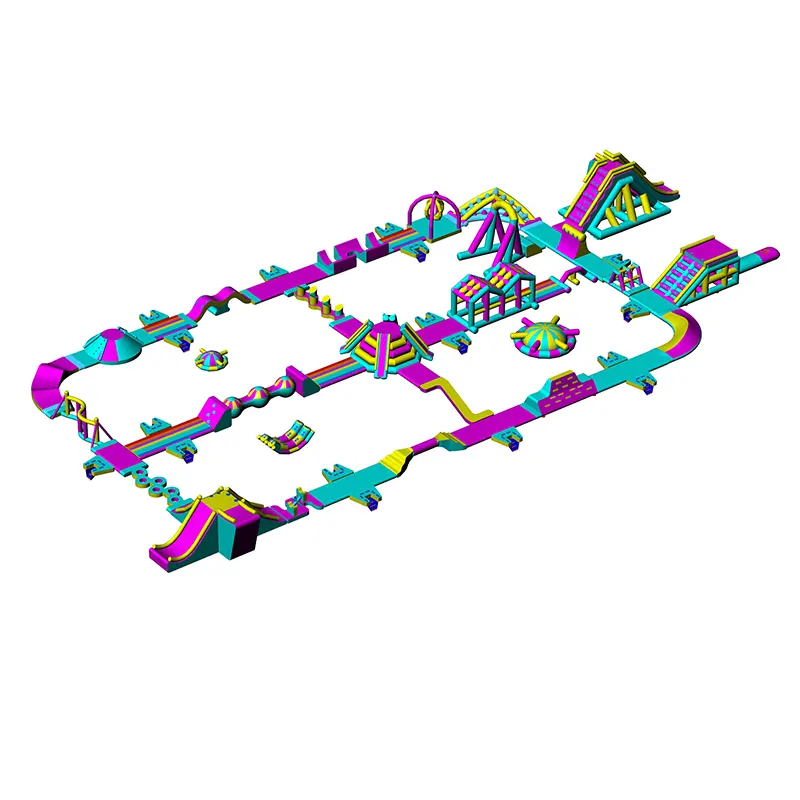 Opblaasbare Leuke Waterpark Apparatuur Commercieel Waterpark Ontwerp Bouwen Voor Verkoop Stimulerend Water Themapark Drijvend