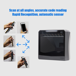 Escaneo automático Manos libres 1D 2D Lector de código QR Escáner de código de barras omnidireccional de escritorio para supermercado - Product Image 4