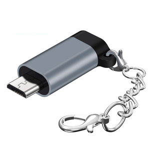 <strong>Micro</strong> <strong>USB</strong> <strong>Adapter</strong>,Type C Female to <strong>Micro</strong> <strong>USB</strong> Male Connector with Keychain for Samsung Galaxy and <strong>Micro</strong> <strong>USB</strong> Devices - Product Image 1