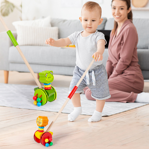 早教婴儿玩具0-<span class=keywords><strong>12</strong></span>个月配件学龄前木制推步车教具儿童幼儿男孩女孩玩具