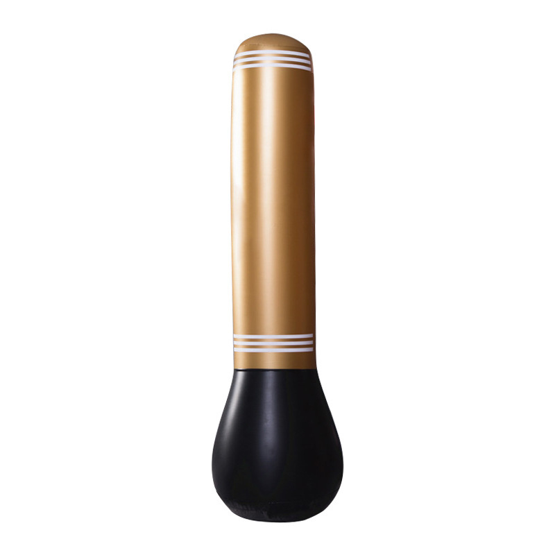 Pilier de boxe rayé doré 150 cm