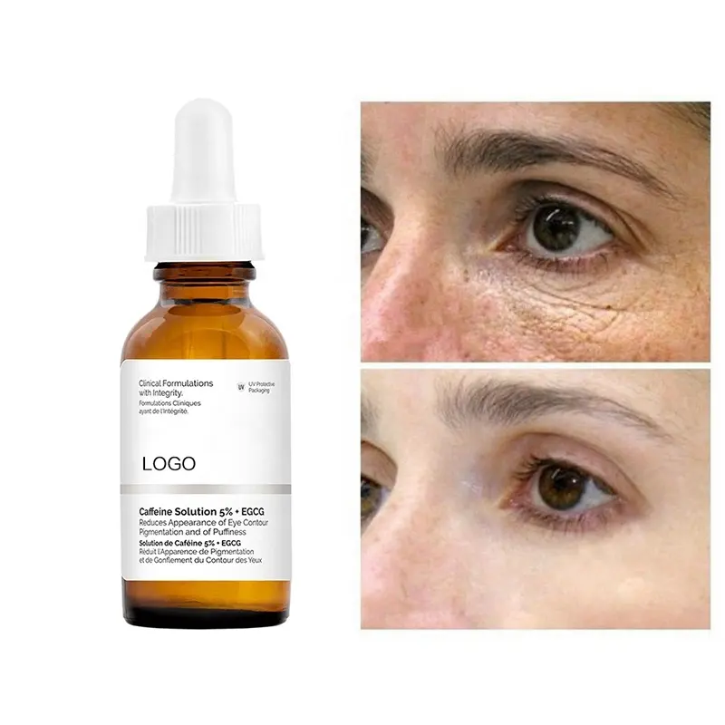 30ml Anti Puffy Entfernen Sie Eye Bag Serum 5% Koffein lösung mit EGCG Verbesserung der Augenringe Augenserum Gewöhnlich