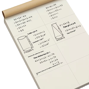 Weißes Entwurfs papier für Grundschüler der Mittelstufe Spezielle Tearable Math Exercise Book Fehler korrektur für Notebooks - Product Image 1