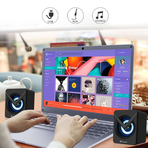 Altavoces de ordenador con cable USB, sistema de sonido envolvente, altavoces LED para PC, graves para juegos, con cable USB para ordenador de escritorio portátil - Product Image 6