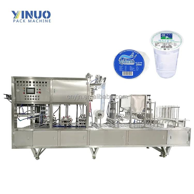 Food Grade Cup Water Sealing Machine Plastic Cup Film Filling And Sealing Machine With High Capacity