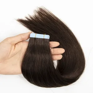 Invisible Tape in Hair <strong>Human</strong> Extension Natural Remy Tape in European 18 to 22 Seamless Skin Weft Real <strong>Human</strong> Hair Extension - Product Image 4