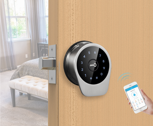 BL09-F parmak izi tek mandal yüzeye monte RFID kart ve WIFI Tuya veya Bluetooth TTLock APP ile şifreli kilit - Product Image 6