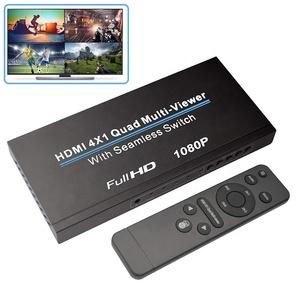 XputフルHD1080P 4x1 HDMI 4対1クワッドマルチビューアースイッチャーHDMI4x1クアッドマルチビューアー (シームレススイッチ付き) - Product Image 1