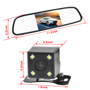 Vista trasera Pantalla LCD Pantalla Espejo Monitor Coche Marcha atrás Estacionamiento Cámara de respaldo inversa Kit Espejo - Product Image 5