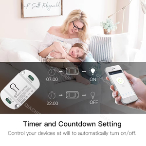QIACHIP WiFi Mini Smart Home telecomando Wireless 10A Doodle Smart Life APP220V Timer Breaker con Alexa Google Home - Product Image 4