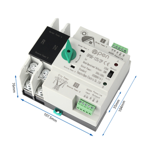 2P <strong>125A</strong> 220V PV ATS Photovoltaic Solar System Power Use Din Rail Solar Dual Power Automatic Transfer <strong>Switch</strong> - Product Image 2