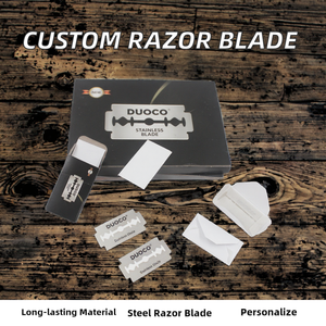 Bán buôn tùy chỉnh nhãn hiệu riêng lanli đôi cạnh lưỡi dao cạo Giang tô nhập khẩu thép không gỉ tái sử dụng - Product Image 2