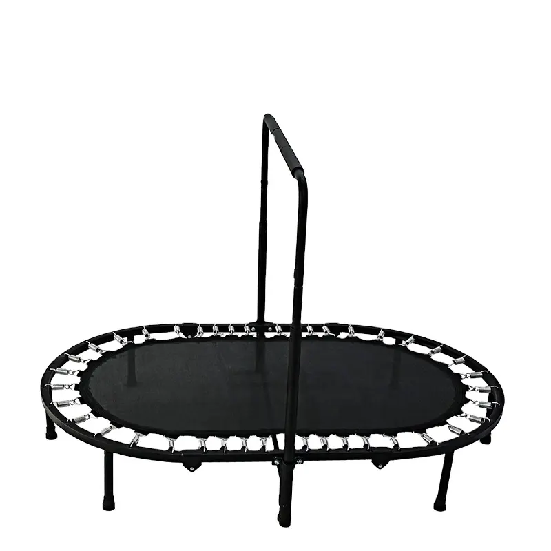 Trampolino professionale Indoor casa bambini adulti mono Bungee ginnastica Fitness ovale Mini salto trampolino