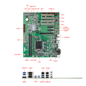 Adipcom ATX anakart EAMB-1580B CPU LGA 1151/2 LAN/DDR4 destek 32GB bellek htpc bilgisayar sunucu endüstriyel anakart - Product Image 4