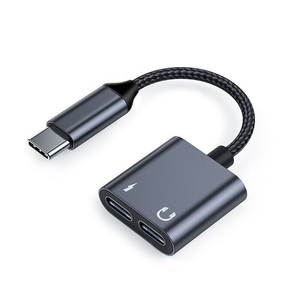 Hot Sell Now <strong>2</strong> in <strong>1</strong> USB-C to Type-C 3.5mm Headphone Charging AUX <strong>Audio</strong> Splitter Cable <strong>Adapter</strong> - Product Image 1