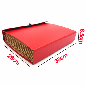 Gran oferta, organizador de documentos de papel de alta calidad de fábrica, caja de carpetas de archivos de acordeón en expansión con asa, logotipo personalizado - Product Image 4