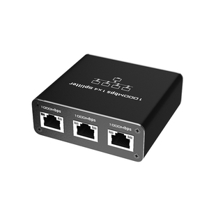 Internet Connection Extender Network Switch Stapelbarer Gigabit 1 bis 4 Ethernet Network Splitter mit USB-Kabel RJ45 LAN Adapter