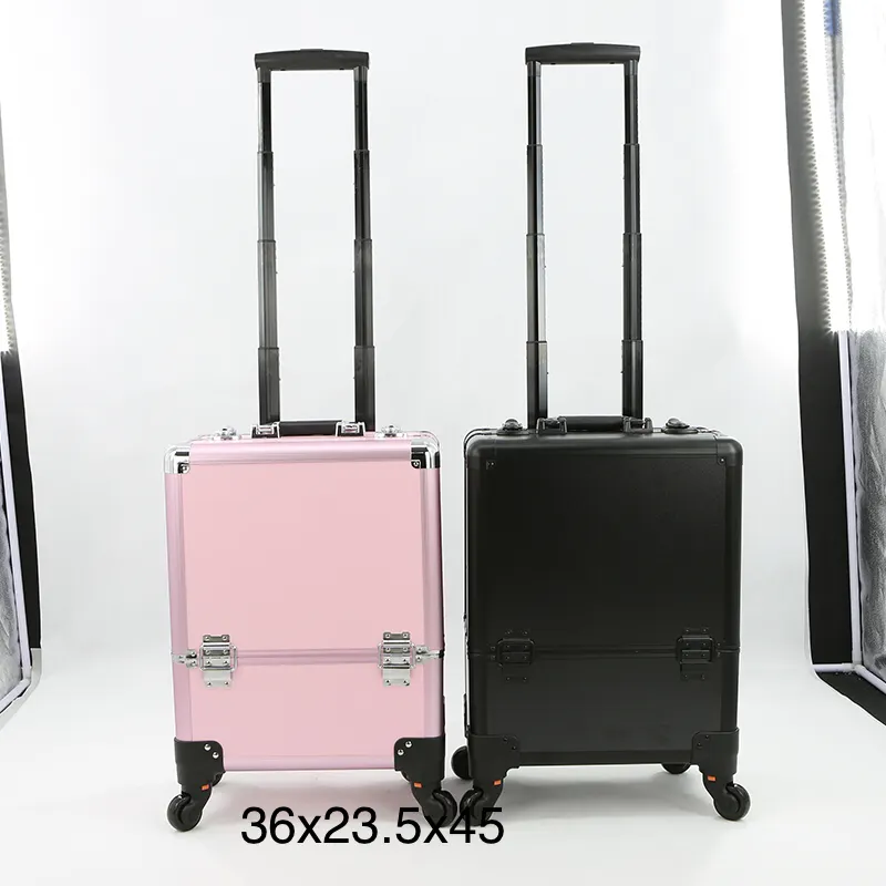 Telescopische Cosmetische Kappers Make Vanity Case Trolley Beauty Make Up Box