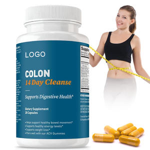 Nuevo Gel de Aloe Vera de hoja de Senna de, cápsulas de desintoxicación de limpieza de colon de 14 días para apoyar la pérdida de peso y la inmunidad - Product Image 1