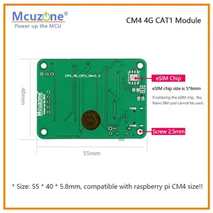 CM4 4G modulo CAT1, esim driver free raspberry Pi,NVIDIA Jetson Nano ,orange Pi,ARM9,UART o USB comm ,Ubuntu ,RPi OS,Linux - Product Image 3
