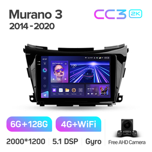TEYES CC3 2K DVD Player Do Carro Para Nissan Murano 3 Z52 2014-2020 10,2 Polegadas Car GPS Navegação DVD Player