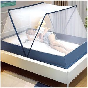 スタビライザー付きダブルベッドサイズ用の最高品質の折りたたみ式蚊帳スマート蚊帳折りたたみ式ネット - Product Image 6