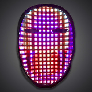 Hot LED Mask APP modelli di viso fai da te Light Up Mask USB ricaricabile Face Transforming Led Mask per adulti Party Christmas