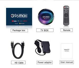กล่องรับสัญญาณ4GB 32GB กล่องรับสัญญาณดิจิตอล4K กล่องรับสัญญาณ HD แบบคู่ M3u Android 11กล่องทีวีดิจิตอลพร้อมสายเคเบิล - Product Image 4