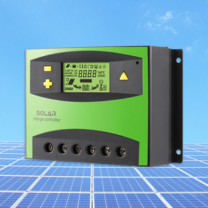 铅酸电池20a 30a 40a 50a 60a PWM太阳能充电控制器智能12v 24v汽车太阳能电池板充电器调节器 - Product Image 1