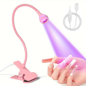 Portable 3W 395nm <strong>UV</strong> Nail <strong>Lamp</strong> 5V USB Input with 4 Level Options 4V Mini LED Black Light for Home Use Curing <strong>UV</strong> <strong>Lamp</strong> with Clip - Product Image 4