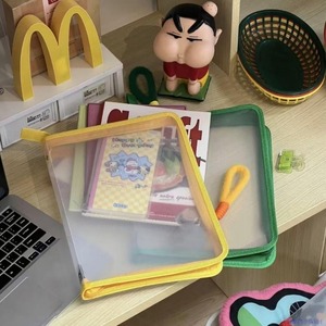 高価値A4ファイルバッグ厚く拡大大容量透明ジッパーバッグオフィス用スクール用品教科書テスト用 - Product Image 3