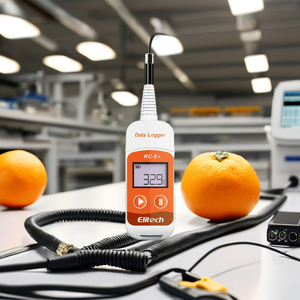 Registrador de datos de temperatura USB 2 + con sensor de termopar, transmisor USB, Registrador de temperatura industrial y doméstico para interiores