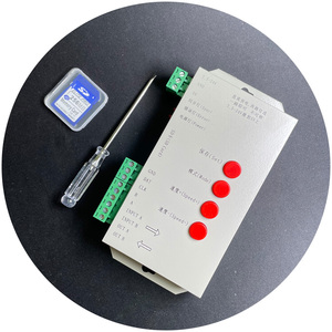 Programmazione indirizzabile LED RGB controller T1000S SD Card pixel Controller per WS2801 WS2811 WS2812B LPD6803 LED 2048 DC5 24V